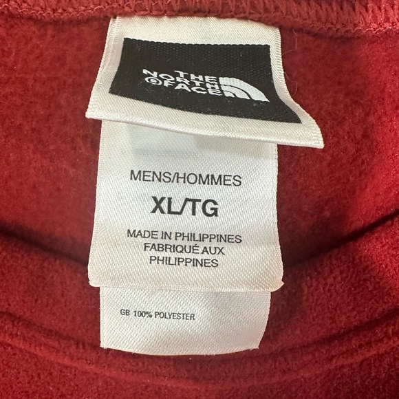 The North Face Red Long Sleeve Fleece Shirt - Picture 4 of 4